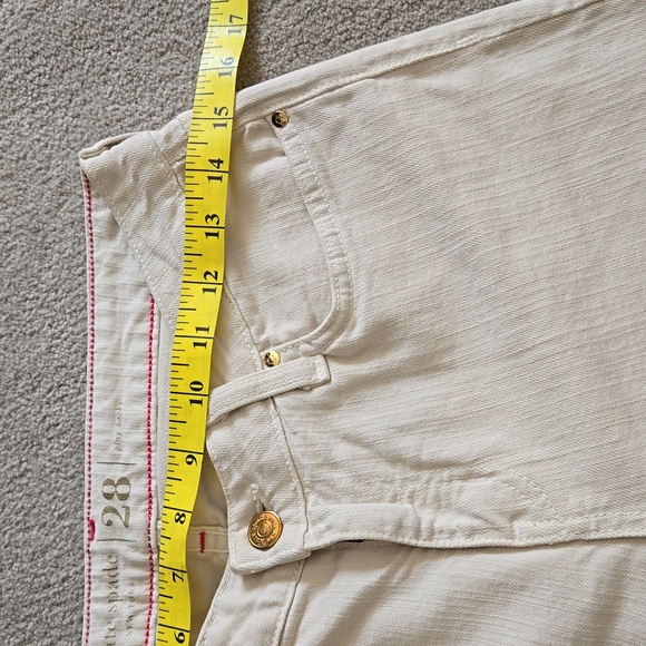 Kate Spade Broome Street Jeans Cream Size 28 - Picture 8 of 13